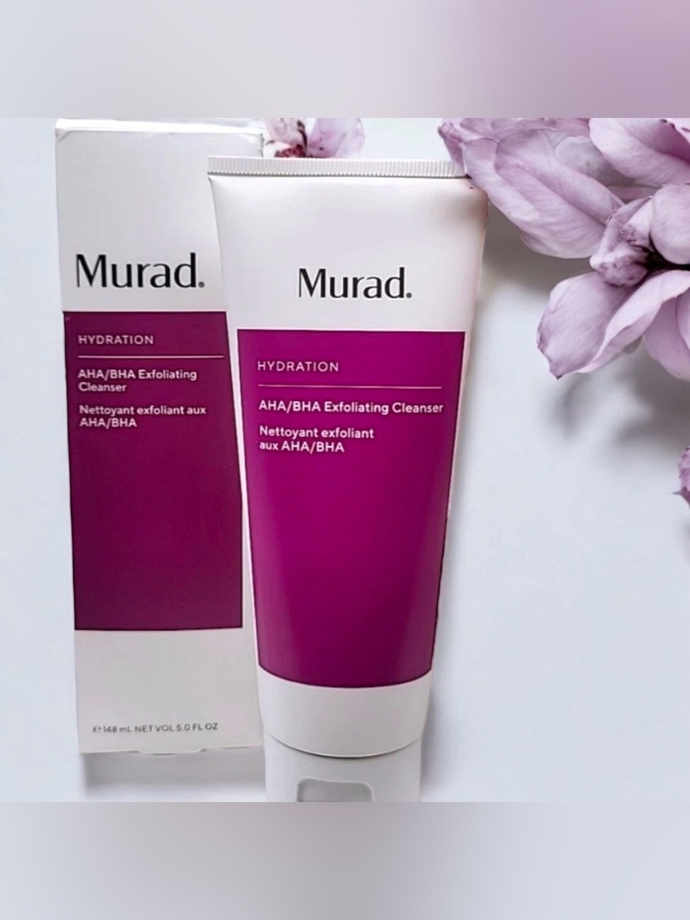 Murad Hydration AHA/BHA Exfoliating Cleanser 5 fl.oz New Sealed